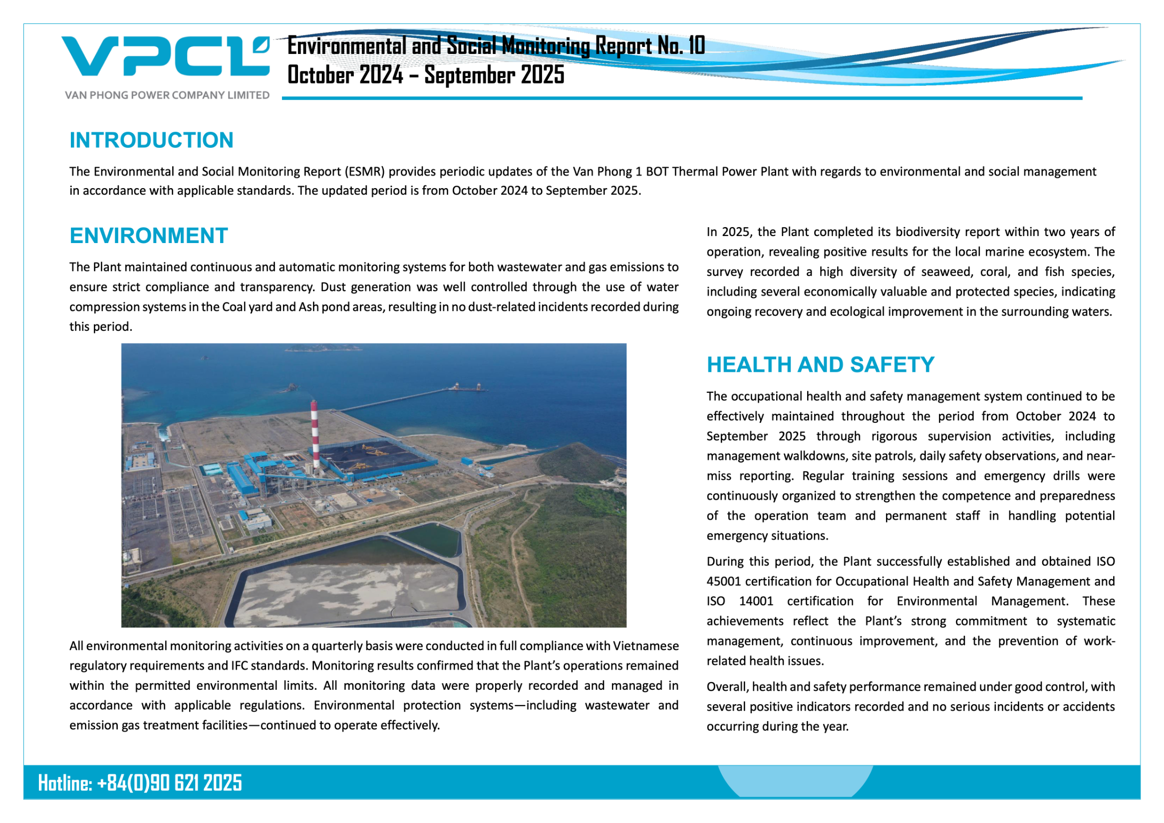 Environmental and Social Monitoring Report October 2024 – September 2025